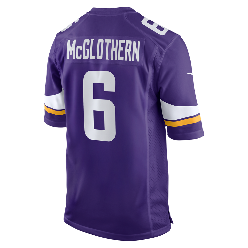Dwight McGlothern Minnesota Vikings Team Game Jersey - Purple