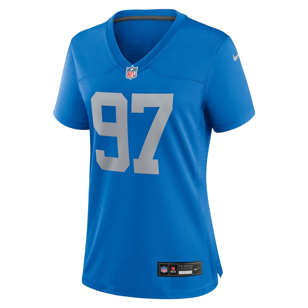 Aidan Hutchinson Detroit Lions Women's Alternate Game Jersey - Blue