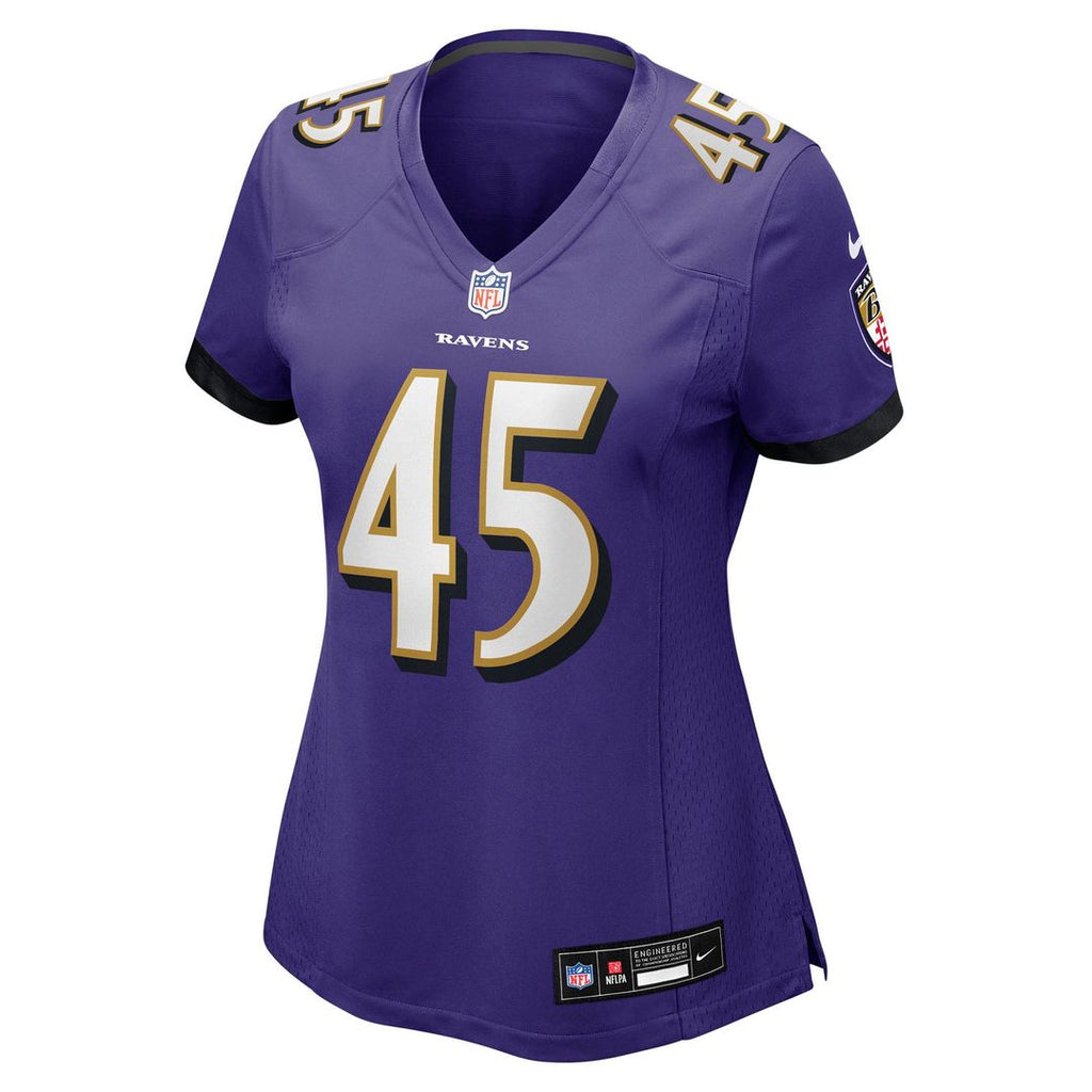 Mike Green Baltimore Ravens Women's Team Game Jersey - Purple