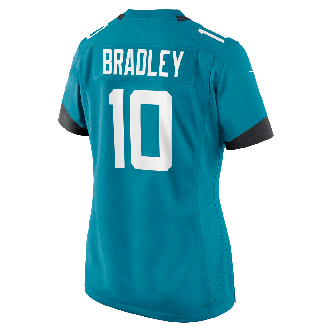 Carter Bradley Jacksonville Jaguars Women's Team Game Jersey - Teal