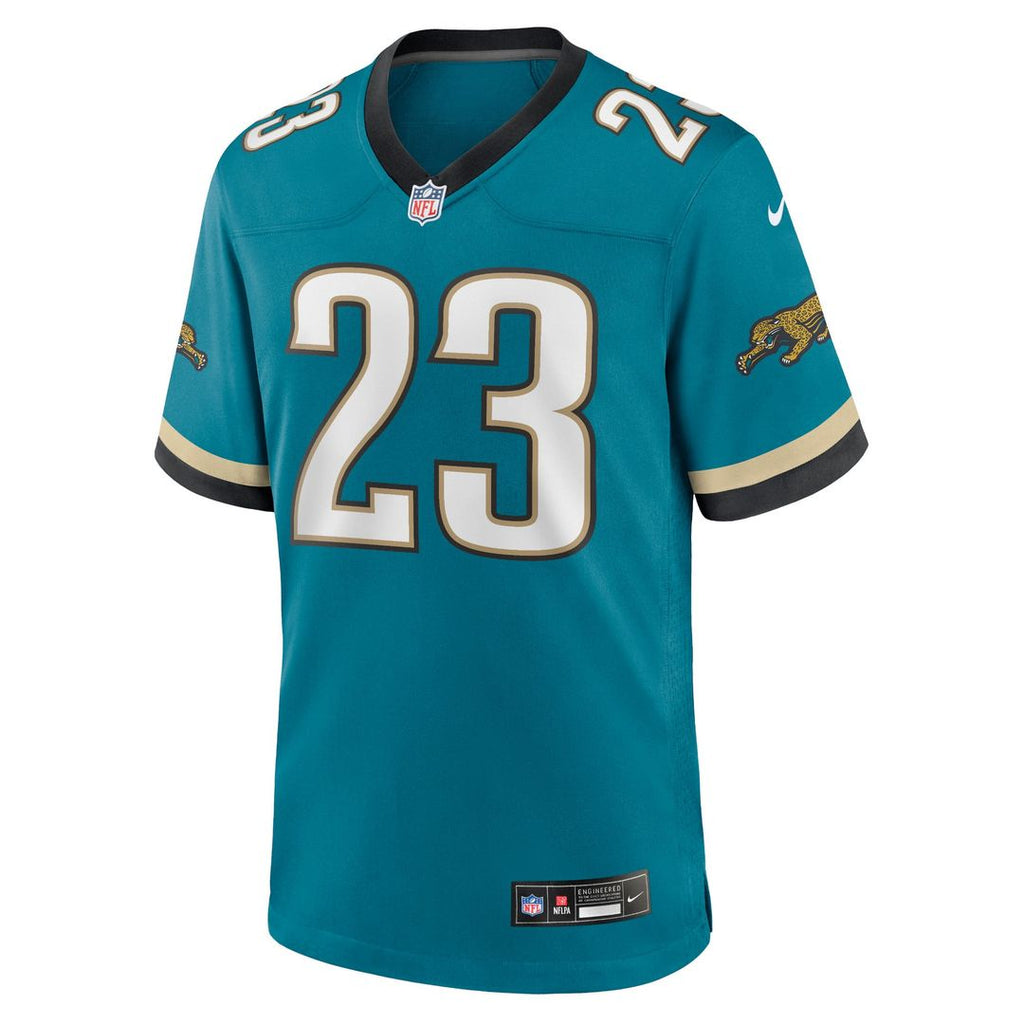 Foye Oluokun Jacksonville Jaguars Prowler Throwback Player Game Jersey - Teal