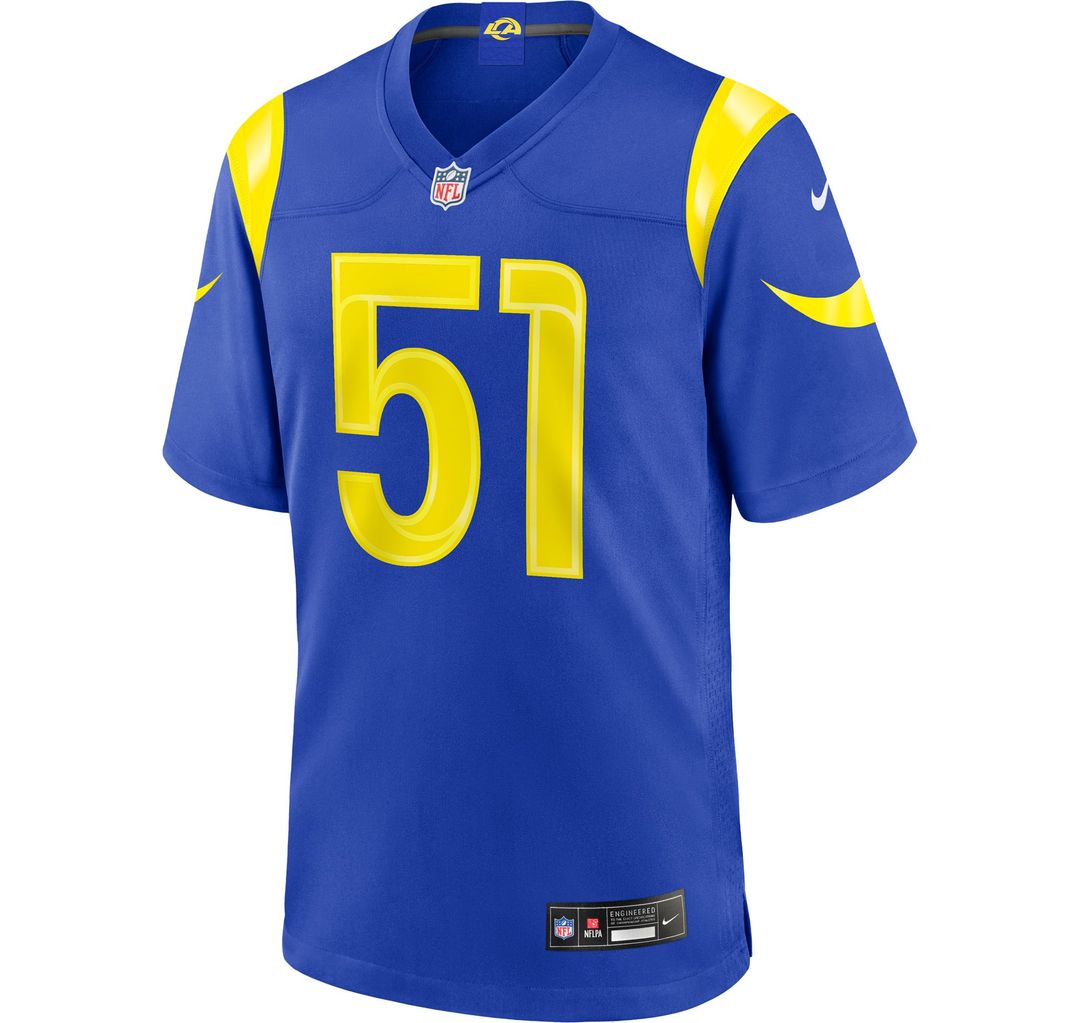 Eddie Walls III Los Angeles Rams Game Jersey - Royal