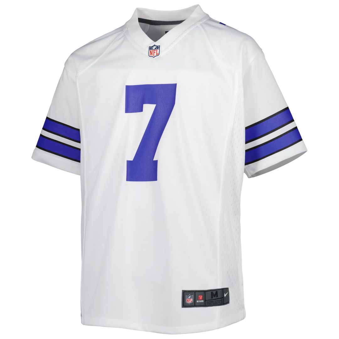 Trevon Diggs Dallas Cowboys Youth Game Jersey - White
