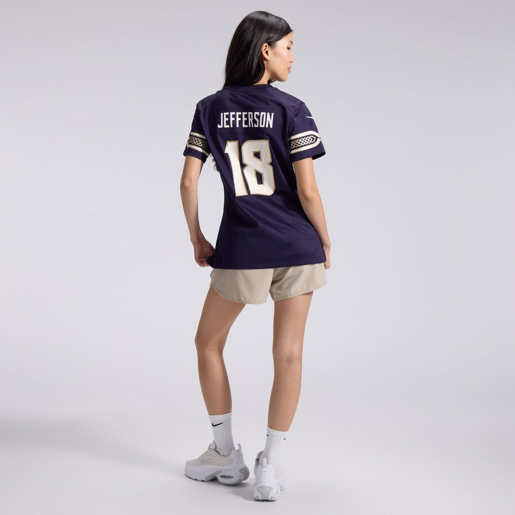 Justin Jefferson Minnesota Vikings Women's 2026 Rivalries Collection Game Jersey - Purple