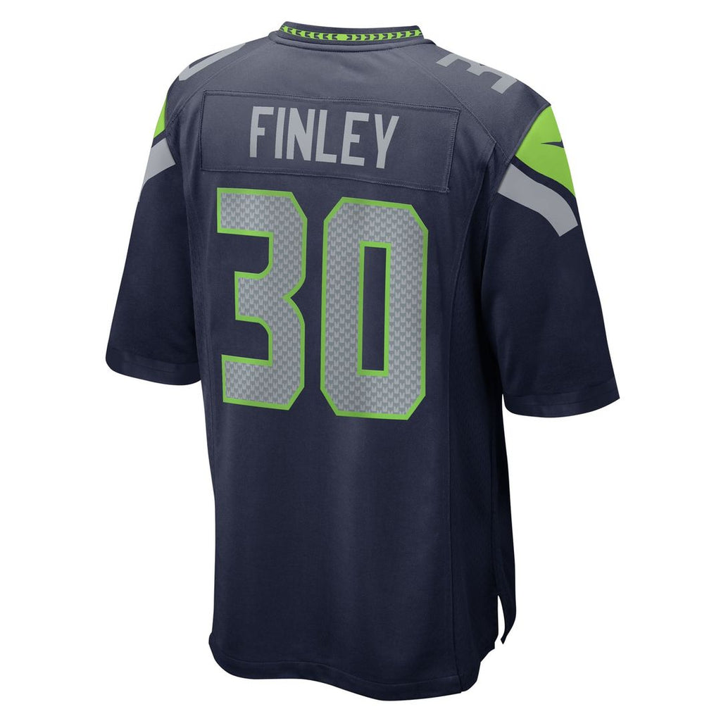 AJ Finley Seattle Seahawks Team Game Jersey - College Navy