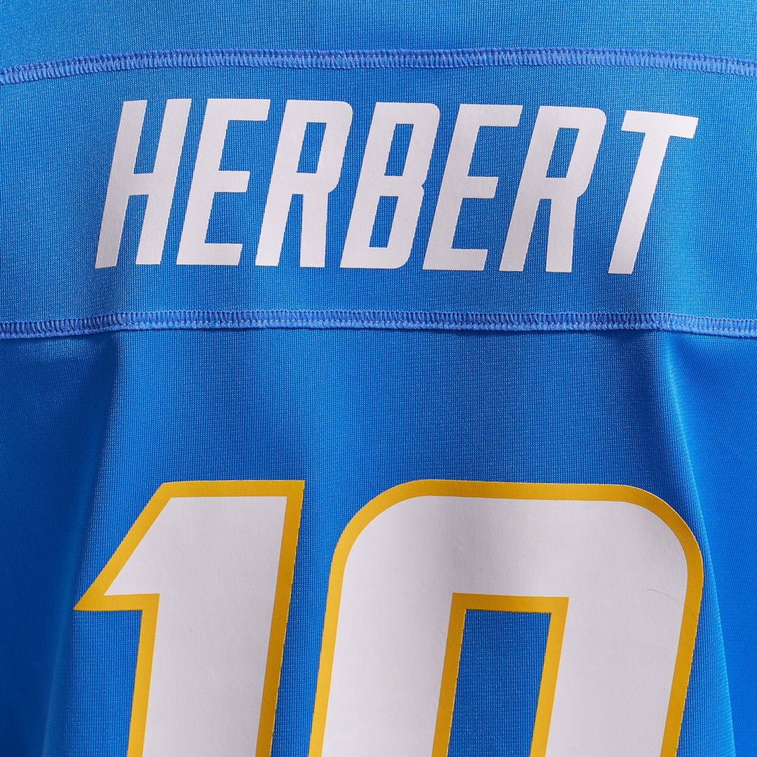 Justin Herbert Los Angeles Chargers Women's Player Game Jersey - Powder Blue