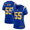 Junior Seau Los Angeles Chargers Women's Retired Game Jersey - Royal