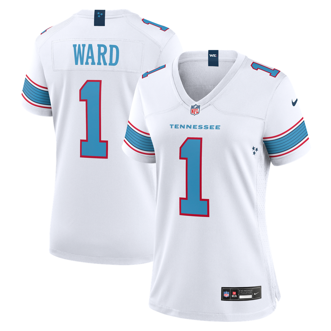 Cameron Ward Tennessee Titans Women's Game Jersey - White