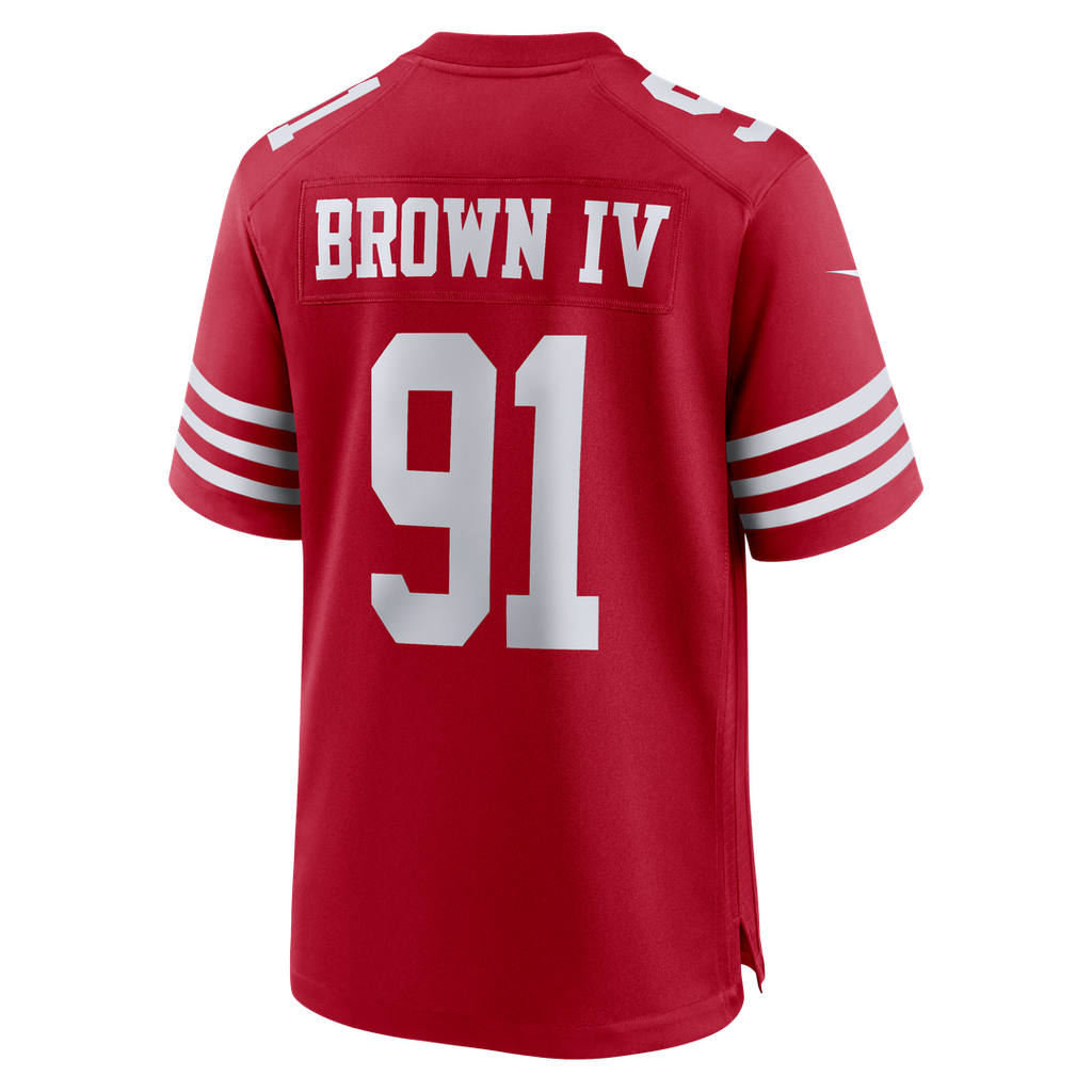 Earnest Brown IV San Francisco 49ers Team Game Jersey - Scarlet