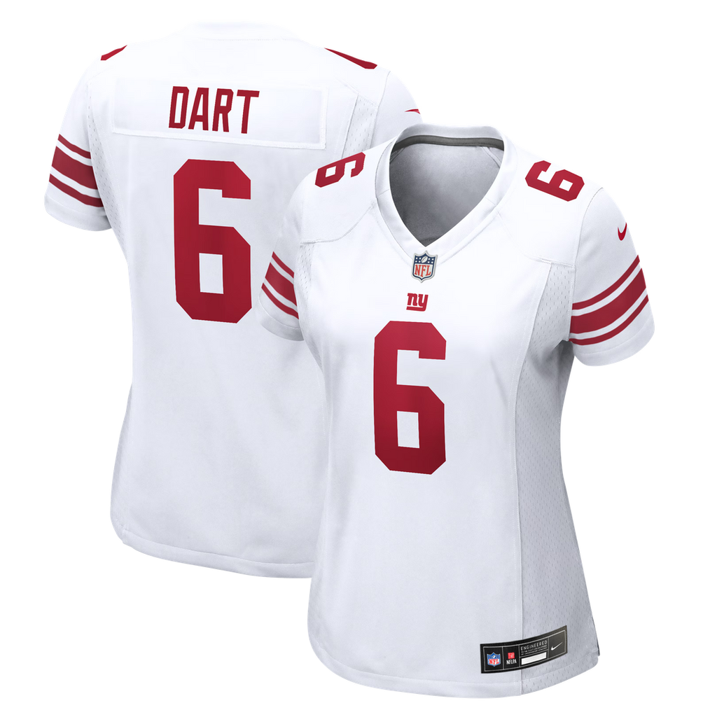 Jaxson Dart New York Giants Women's Game Jersey - White