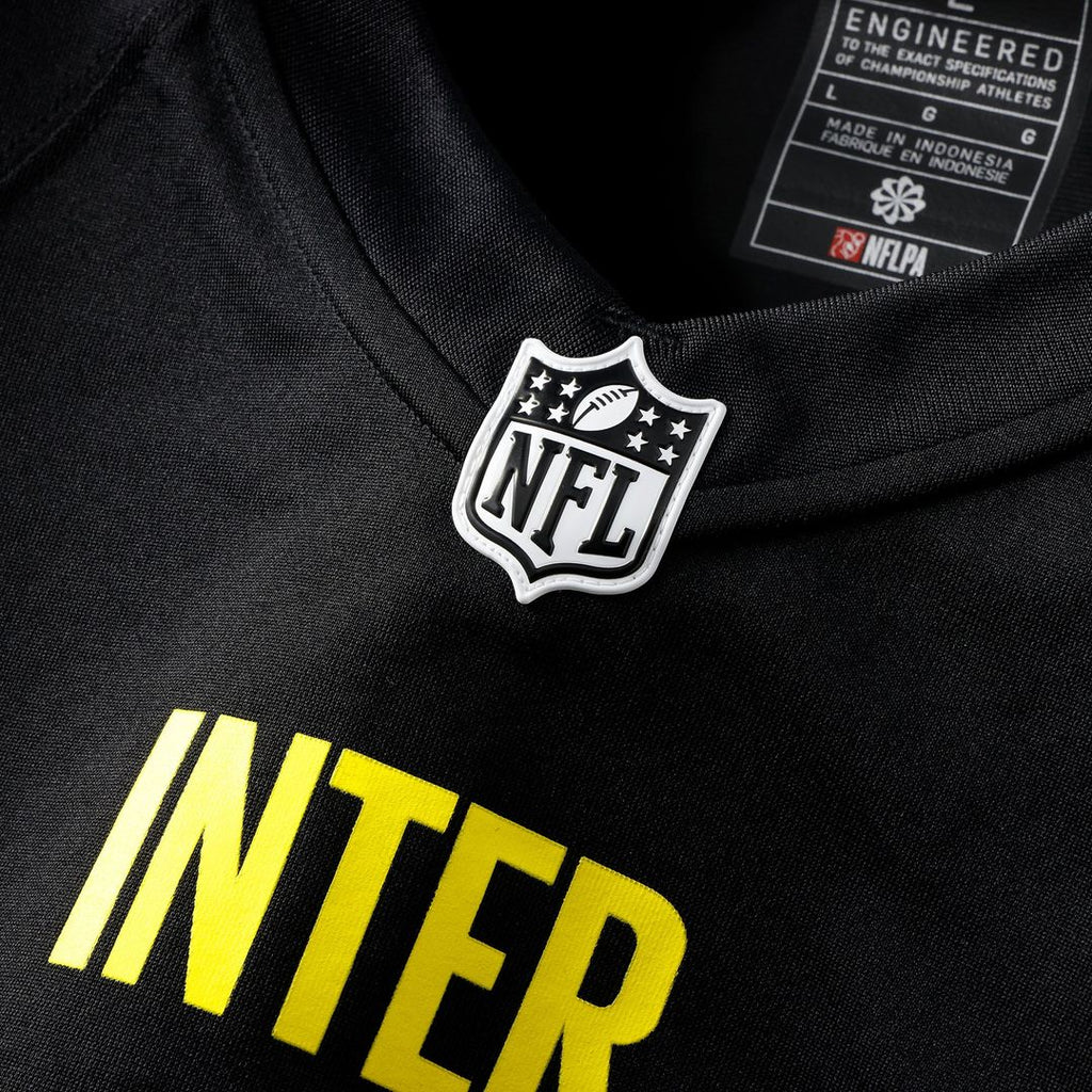 Inter Milan 2025 Soccer x NFL Game Jersey - Black