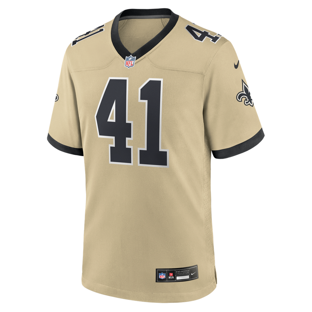 Alvin Kamara New Orleans Saints Gameday Golds Alternate Game Player Jersey - Gold
