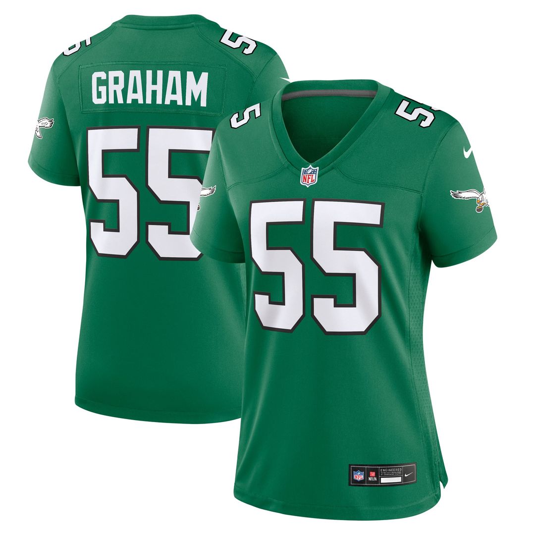 Brandon Graham Philadelphia Eagles Women's Alternate Game Jersey - Kelly Green
