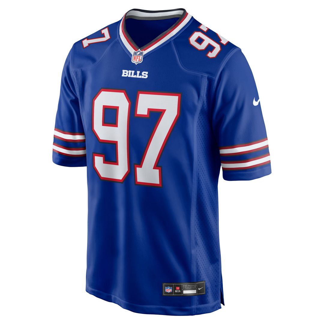 Greg Gaines Buffalo Bills Team Game Jersey - Royal