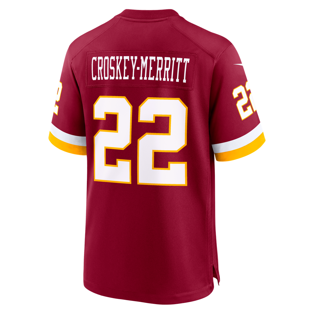 Jacory Croskey - Merritt Washington Commanders Game Jersey - Burgundy