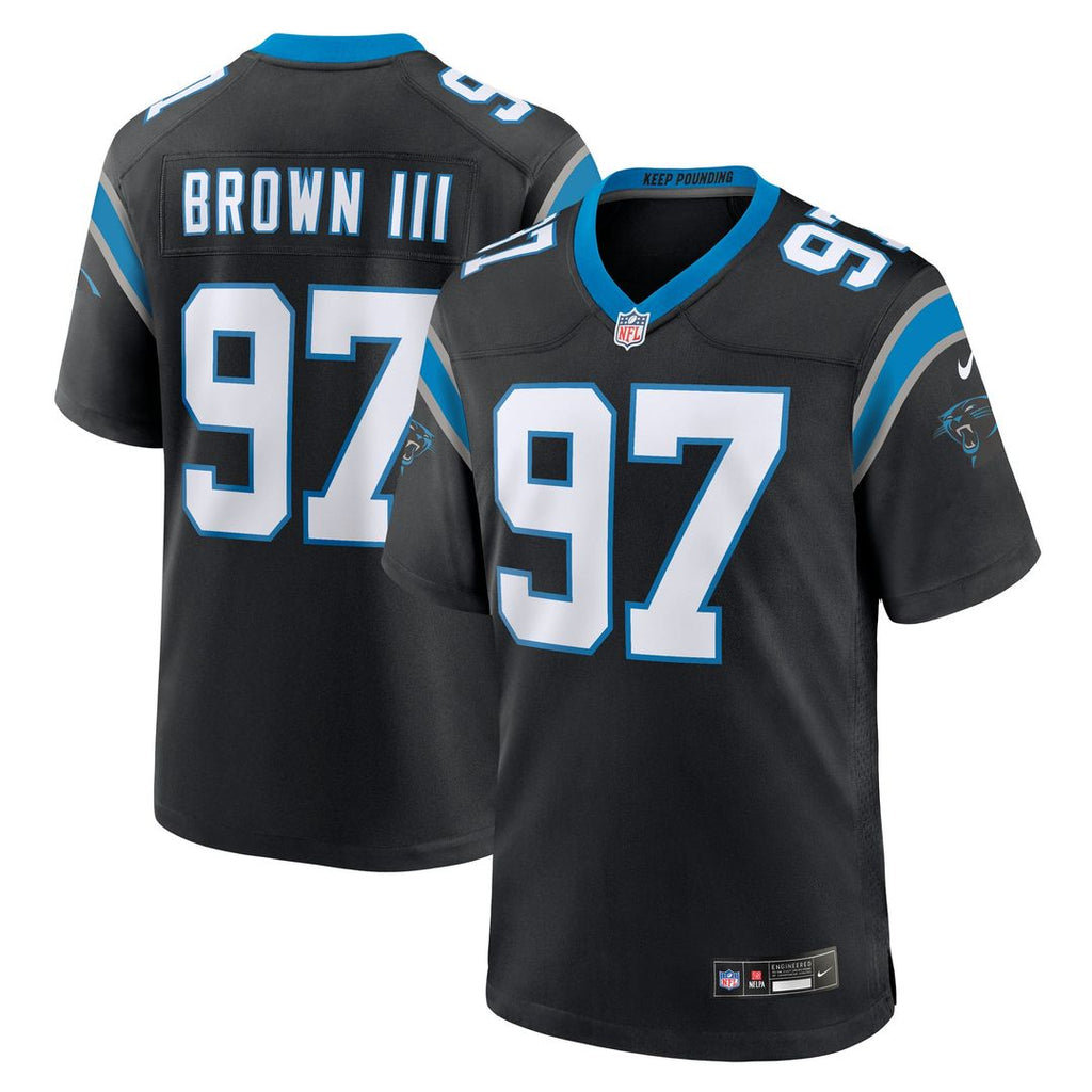Bobby Brown III Carolina Panthers Team Game Jersey - Black