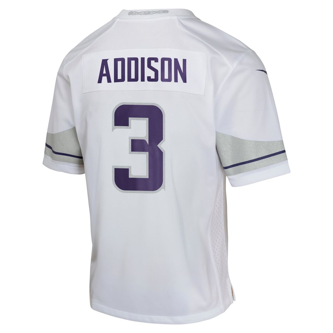 Jordan Addison Minnesota Vikings Youth Game Jersey - White
