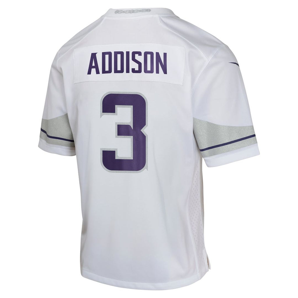 Jordan Addison Minnesota Vikings Youth Game Jersey - Purple