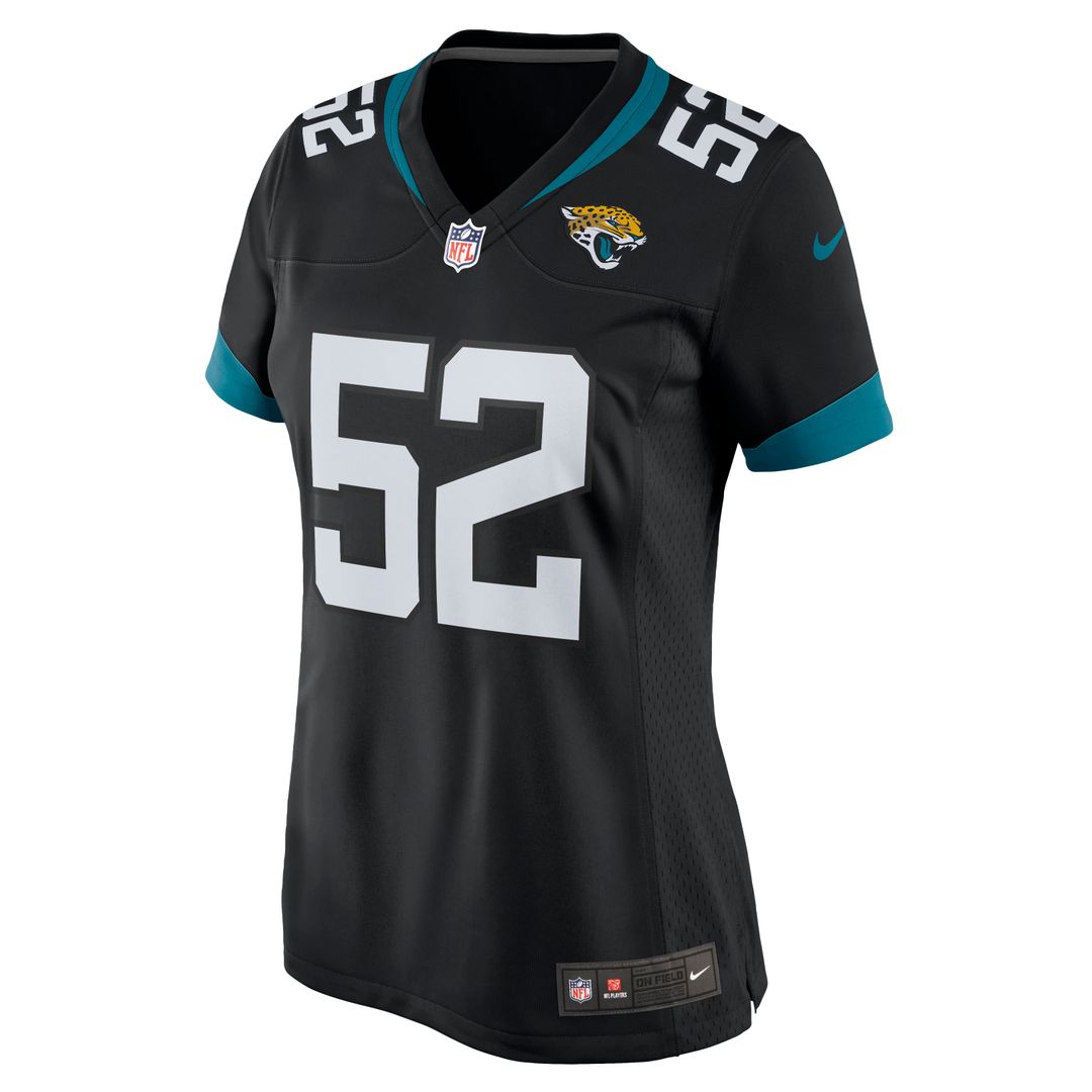 DaVon Hamilton Jacksonville Jaguars Women's Game Jersey - Black