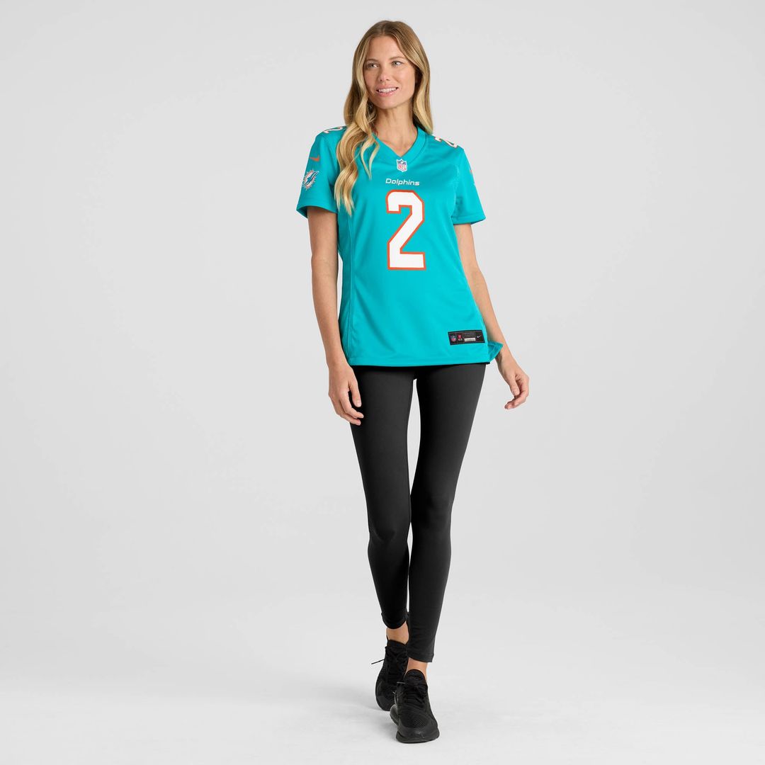 Malik Willis Miami Dolphins Women's Game Jersey - Aqua