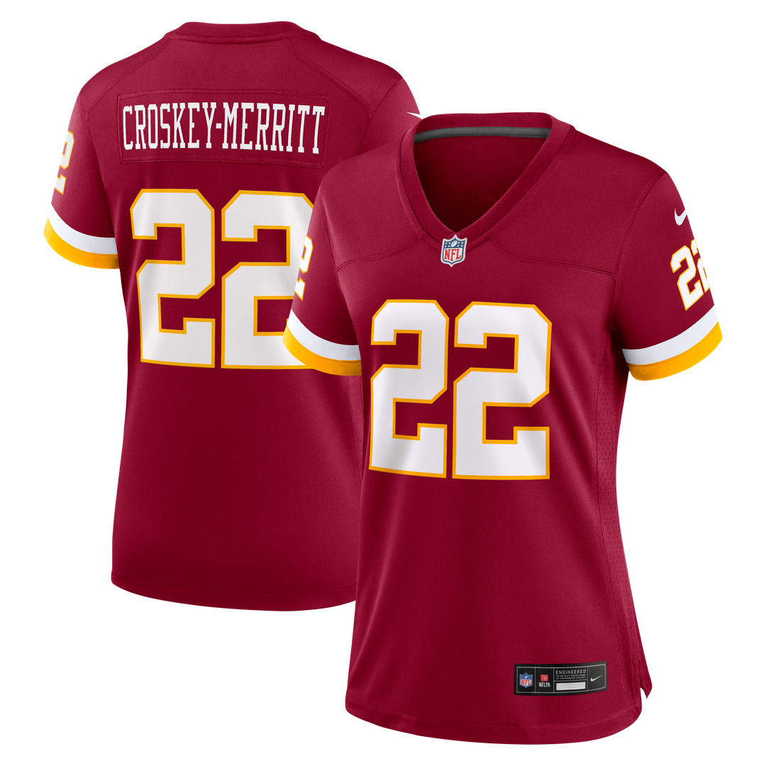 Jacory Croskey - Merritt Washington Commanders Women's Hail Raiser Alternate Game Jersey - Black