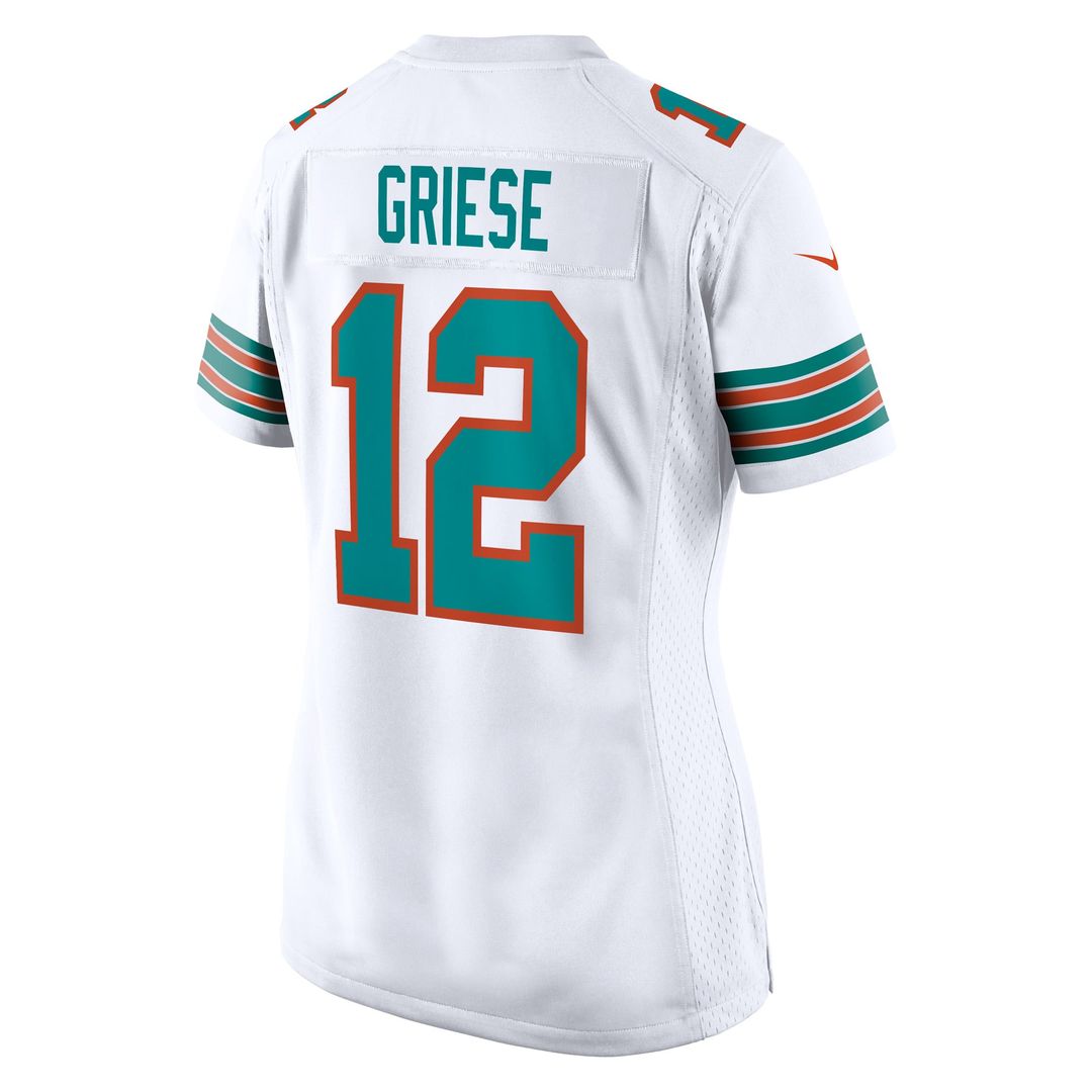 Bob Griese Miami Dolphins Women's Game Retired Player Jersey - Aqua