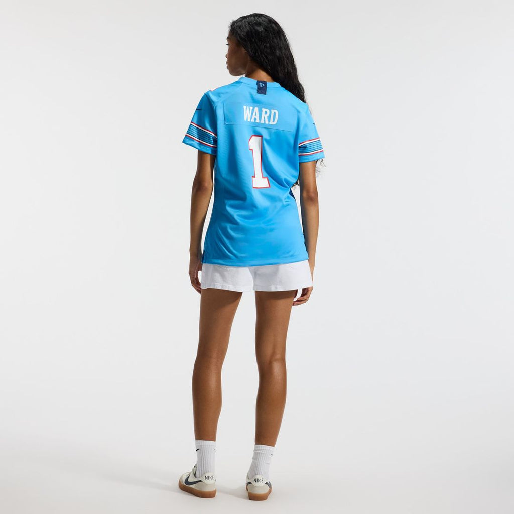 Cameron Ward Tennessee Titans Women's Game Jersey - Light Blue