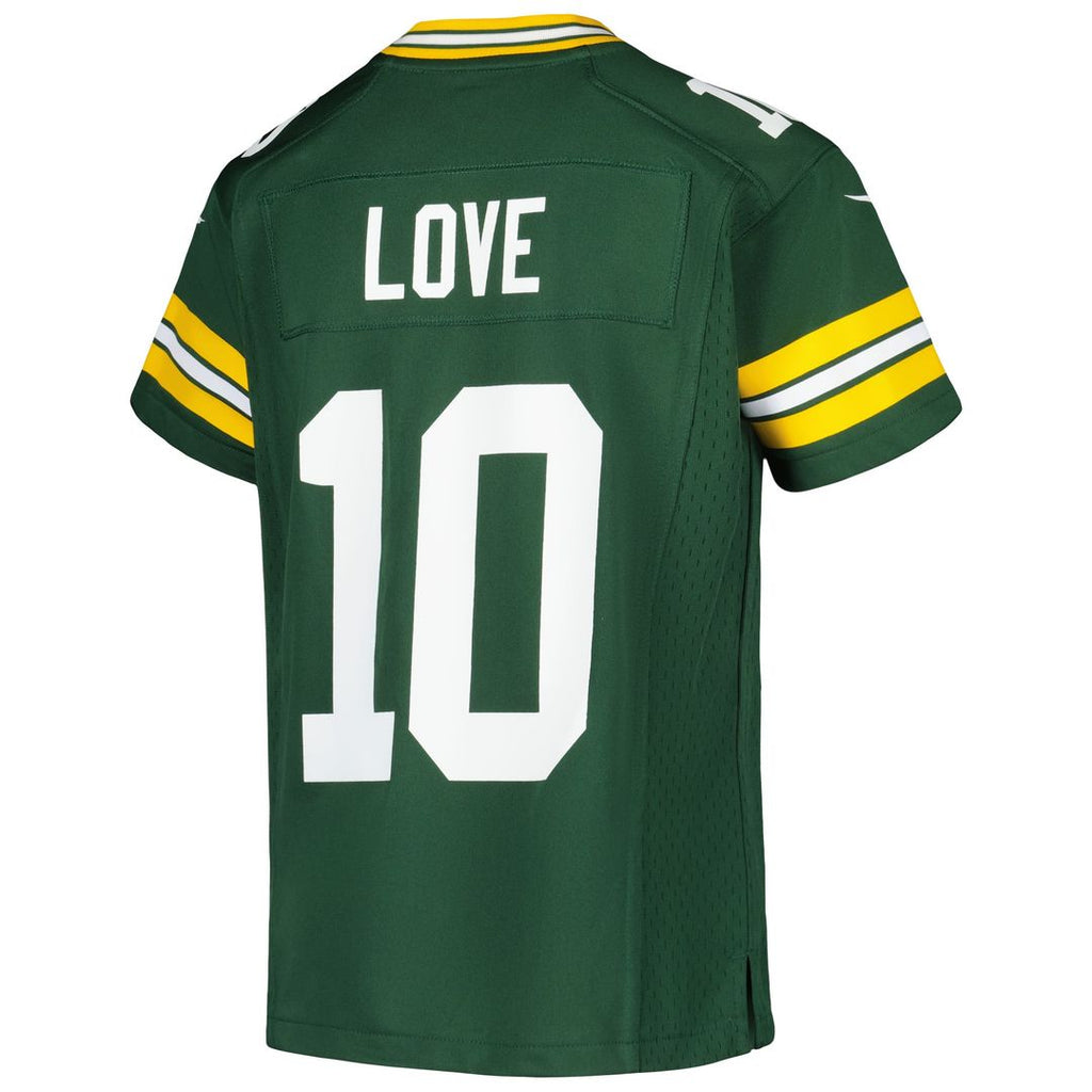 Jordan Love Green Bay Packers Youth Game Jersey - Green