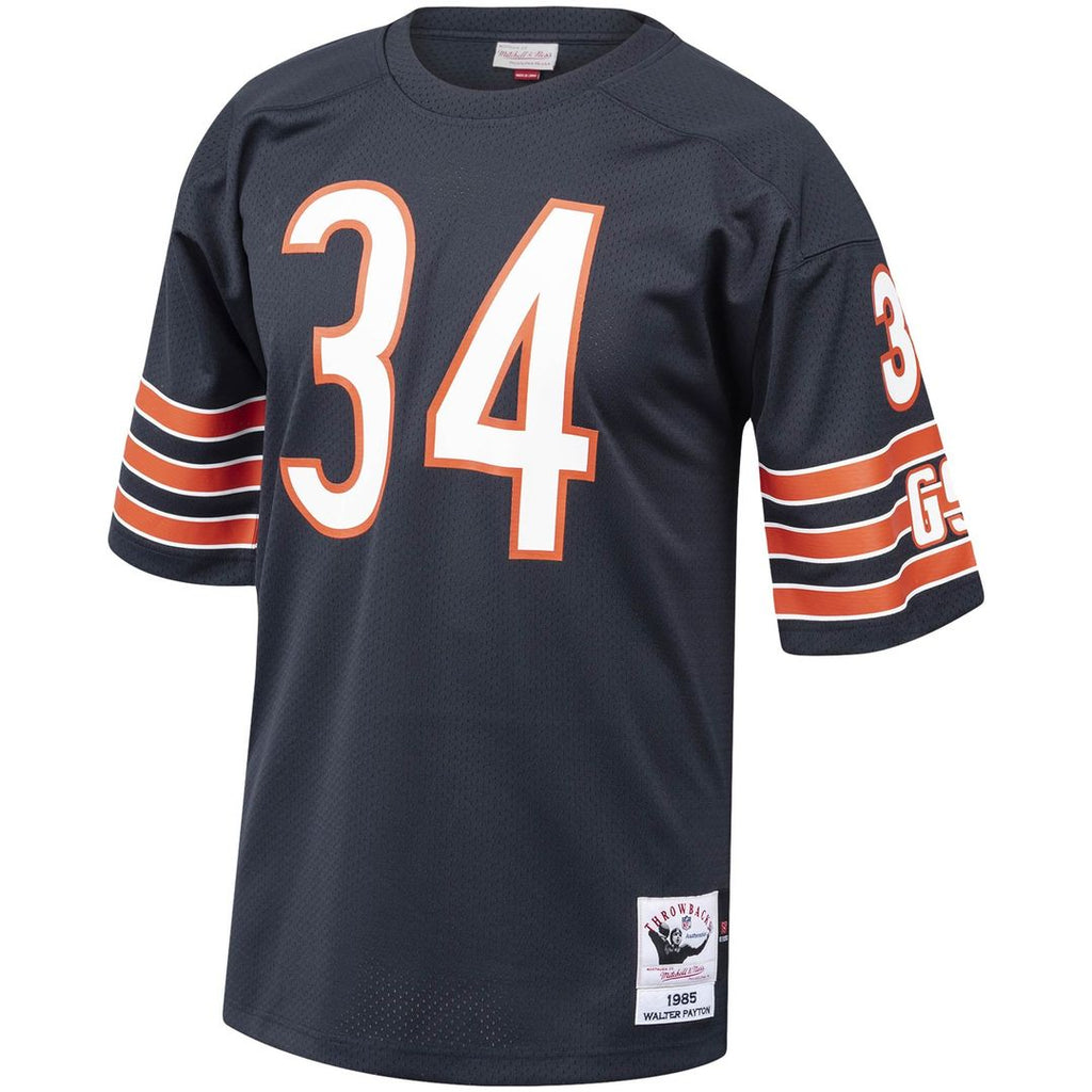 Walter Payton Chicago Bears 1985 Authentic Throwback Retired Player Jersey - Navy
