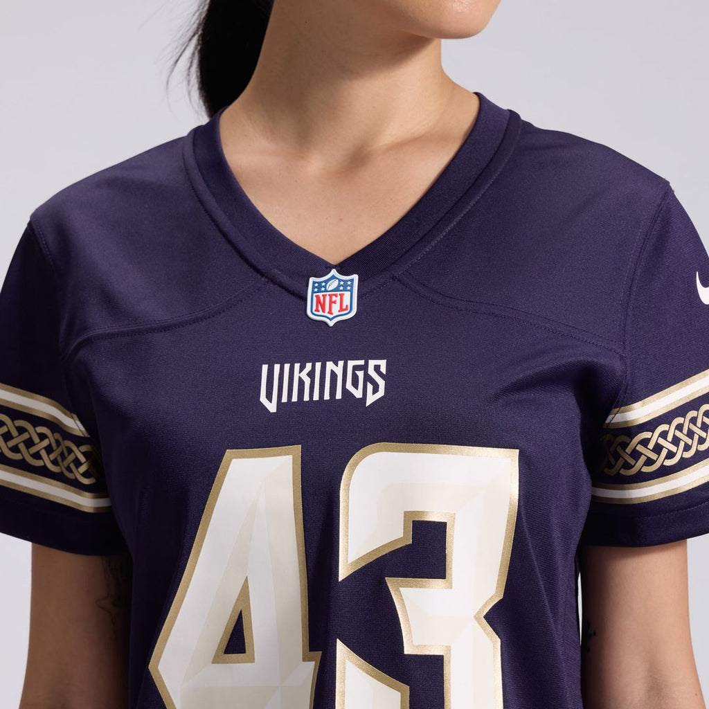 Andrew Van Ginkel Minnesota Vikings Women's 2026 Rivalries Collection Game Jersey - Purple