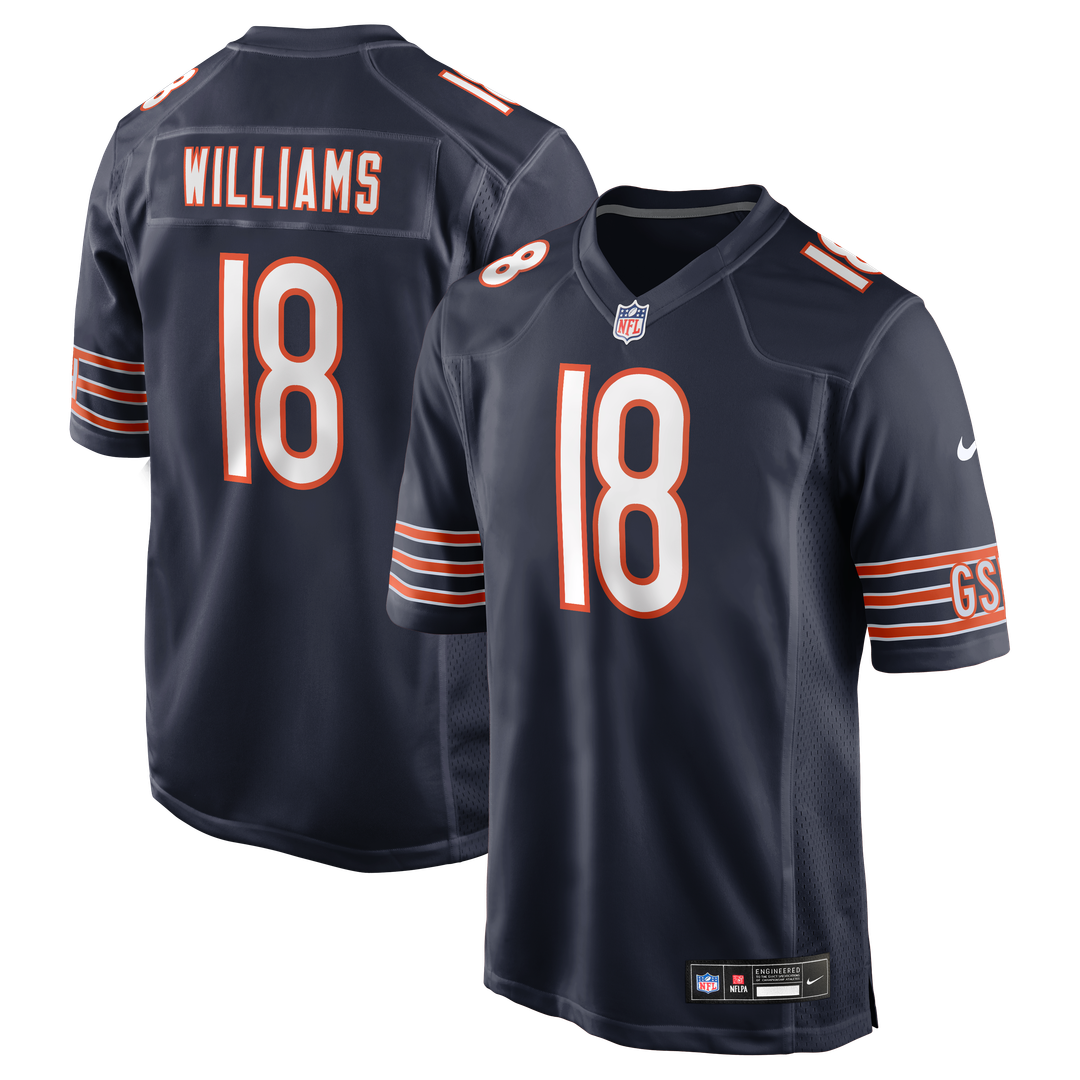 Caleb Williams Chicago Bears First Round Pick Player Game Jersey - White