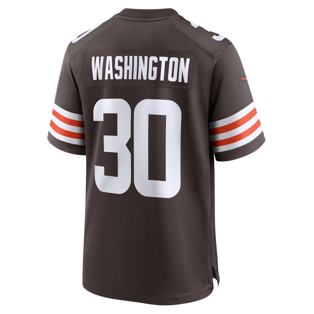 Zion Washington Cleveland Browns Team Game Jersey - Brown