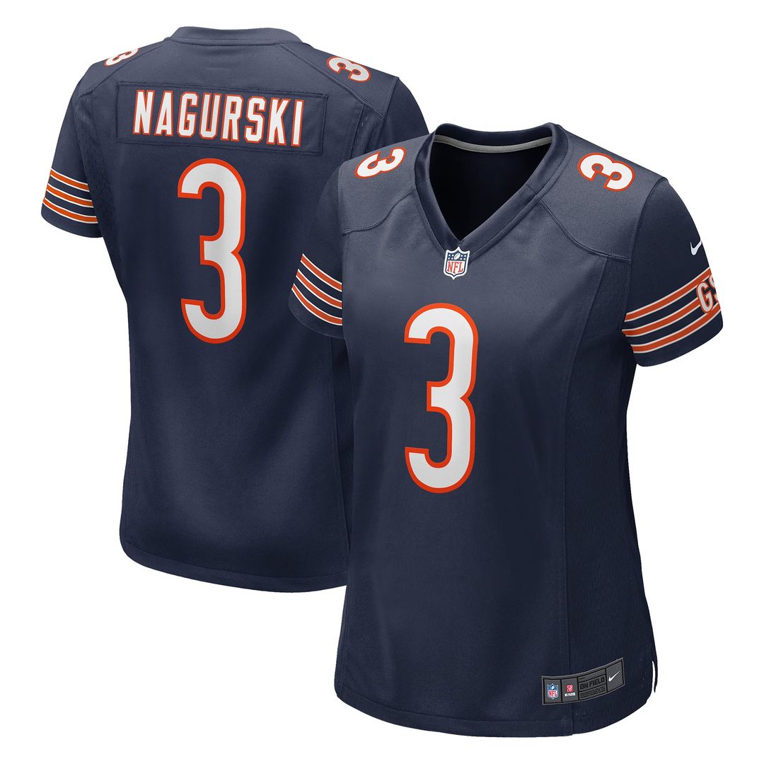 Bronko Nagurski Chicago Bears Women's Game Retired Player Jersey - Navy