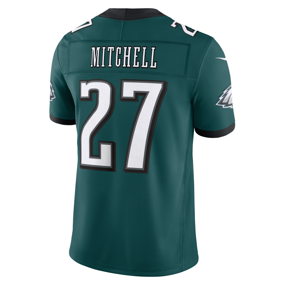 Quinyon Mitchell Philadelphia Eagles Team Vapor F.U.S.E. Stitched Limited Jersey - Midnight Green