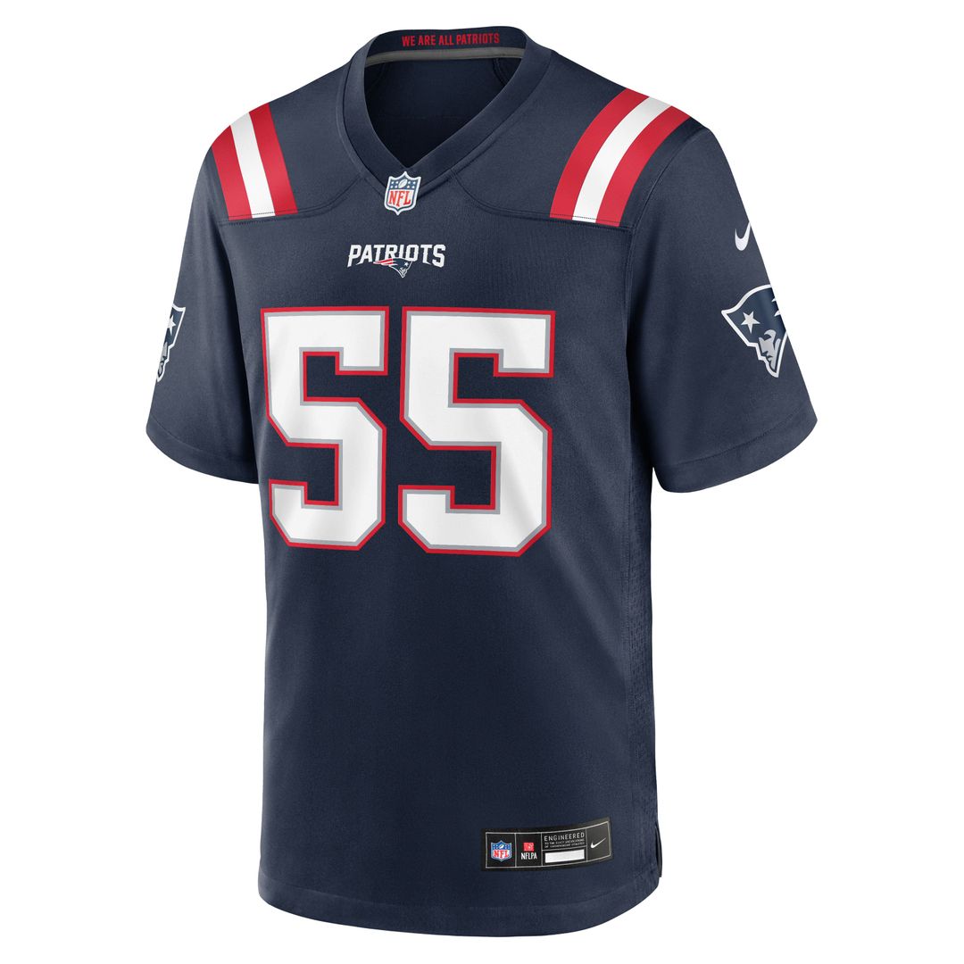 Jared Wilson New England Patriots Team Game Jersey - Navy