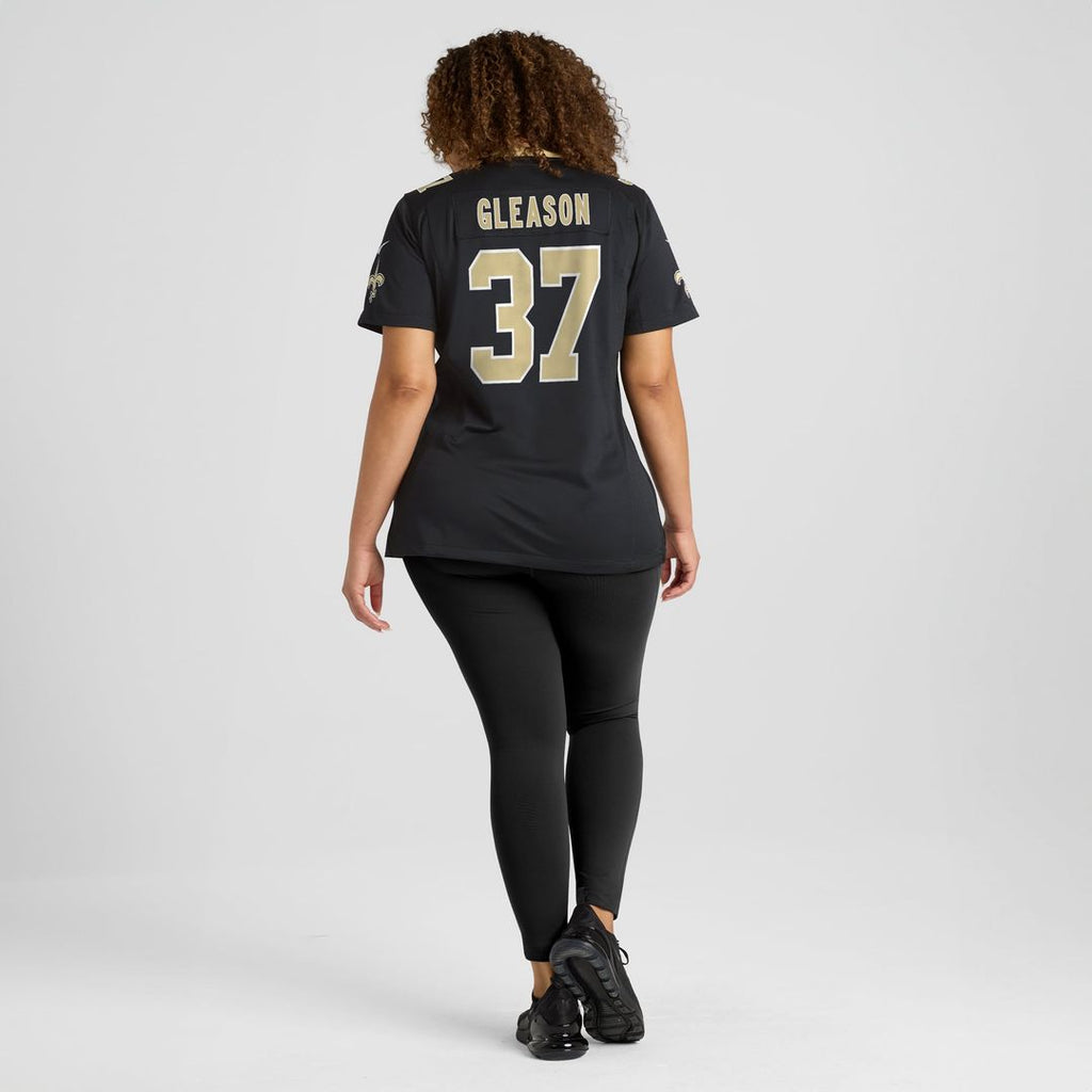 Steve Gleason New Orleans Saints Women's Game Retired Player Jersey - Black