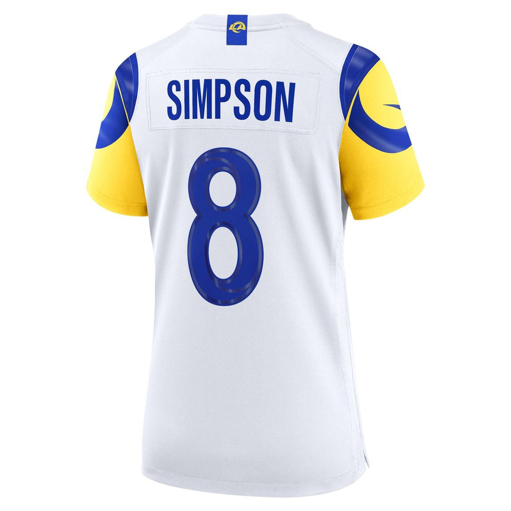 Ty Simpson Los Angeles Rams Women's Game Jersey - White