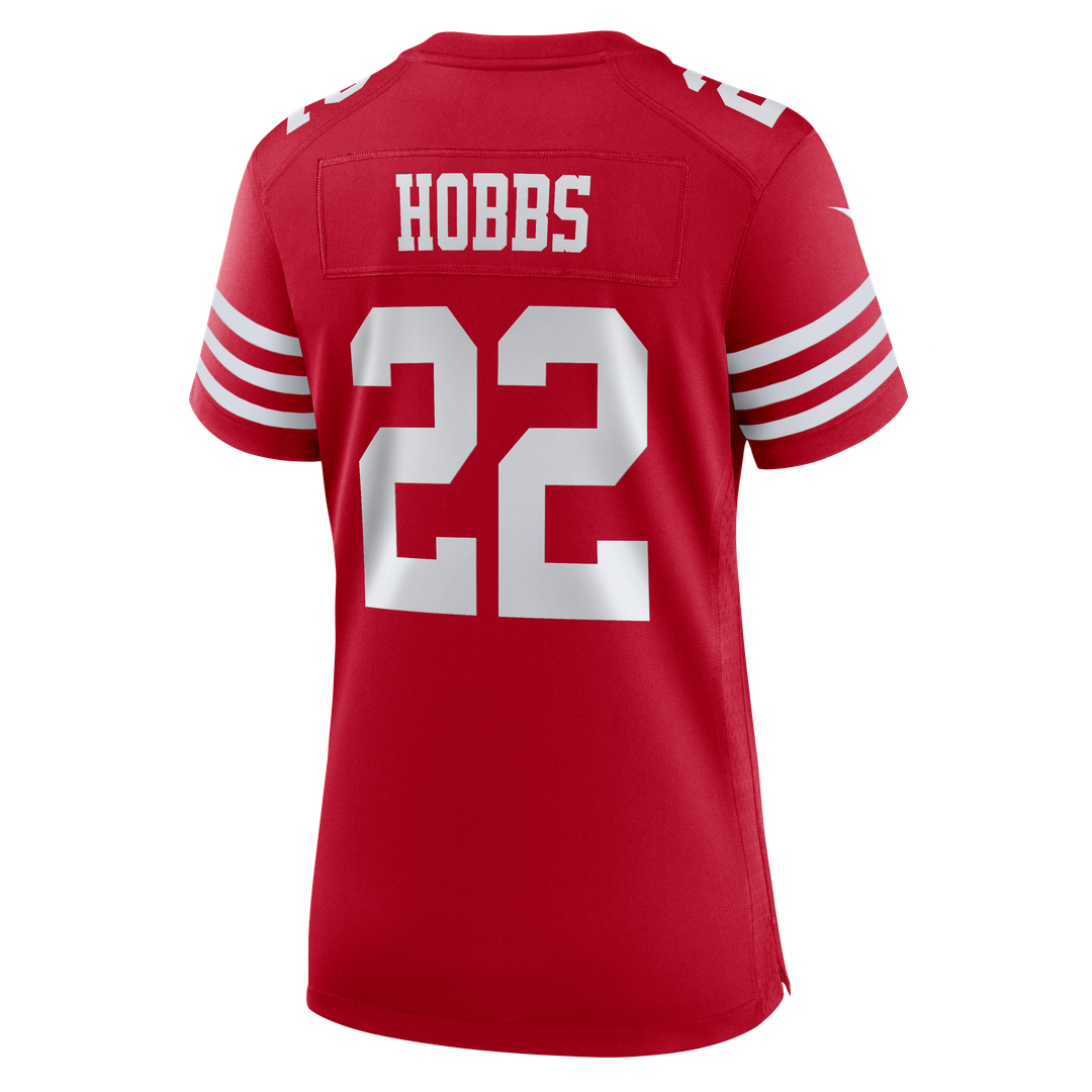 Nate Hobbs San Francisco 49ers Women's Team Game Jersey - Scarlet