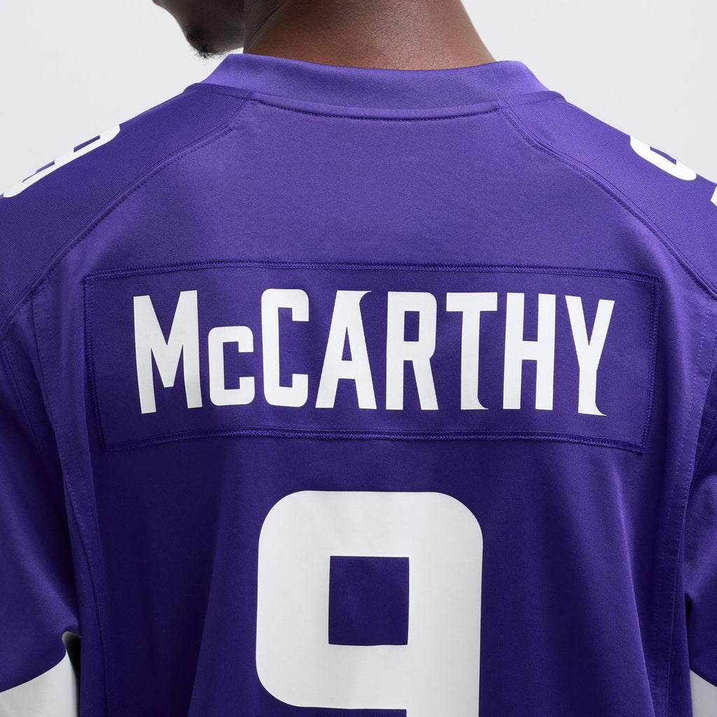 J.J. McCarthy Minnesota Vikings Player Game Jersey - Purple