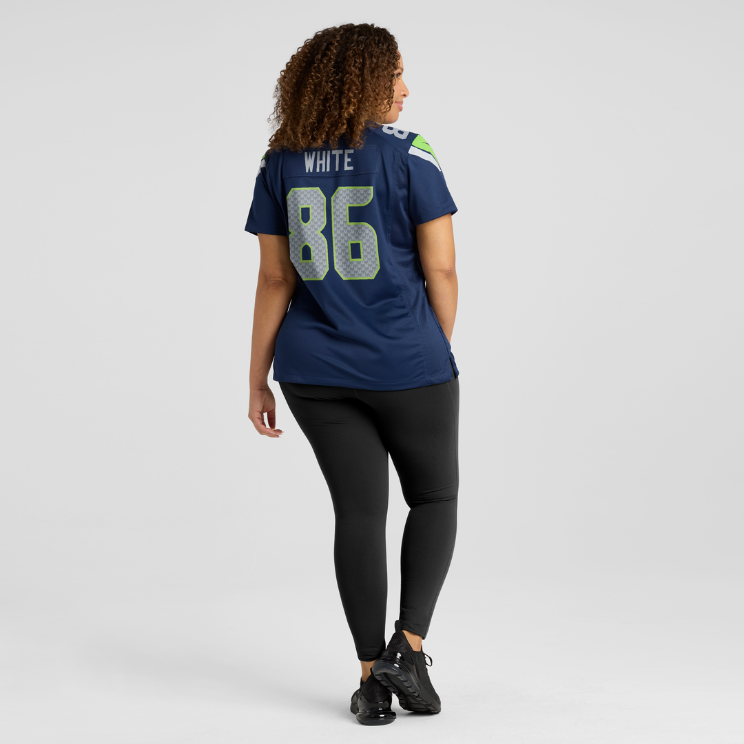 Ricky White Seattle Seahawks Women's Team Game Jersey - College Navy