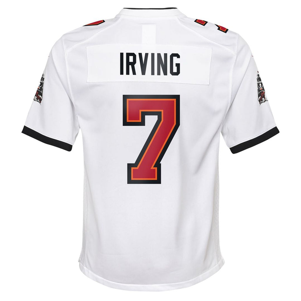 Bucky Irving Tampa Bay Buccaneers Youth White Game Jersey - White