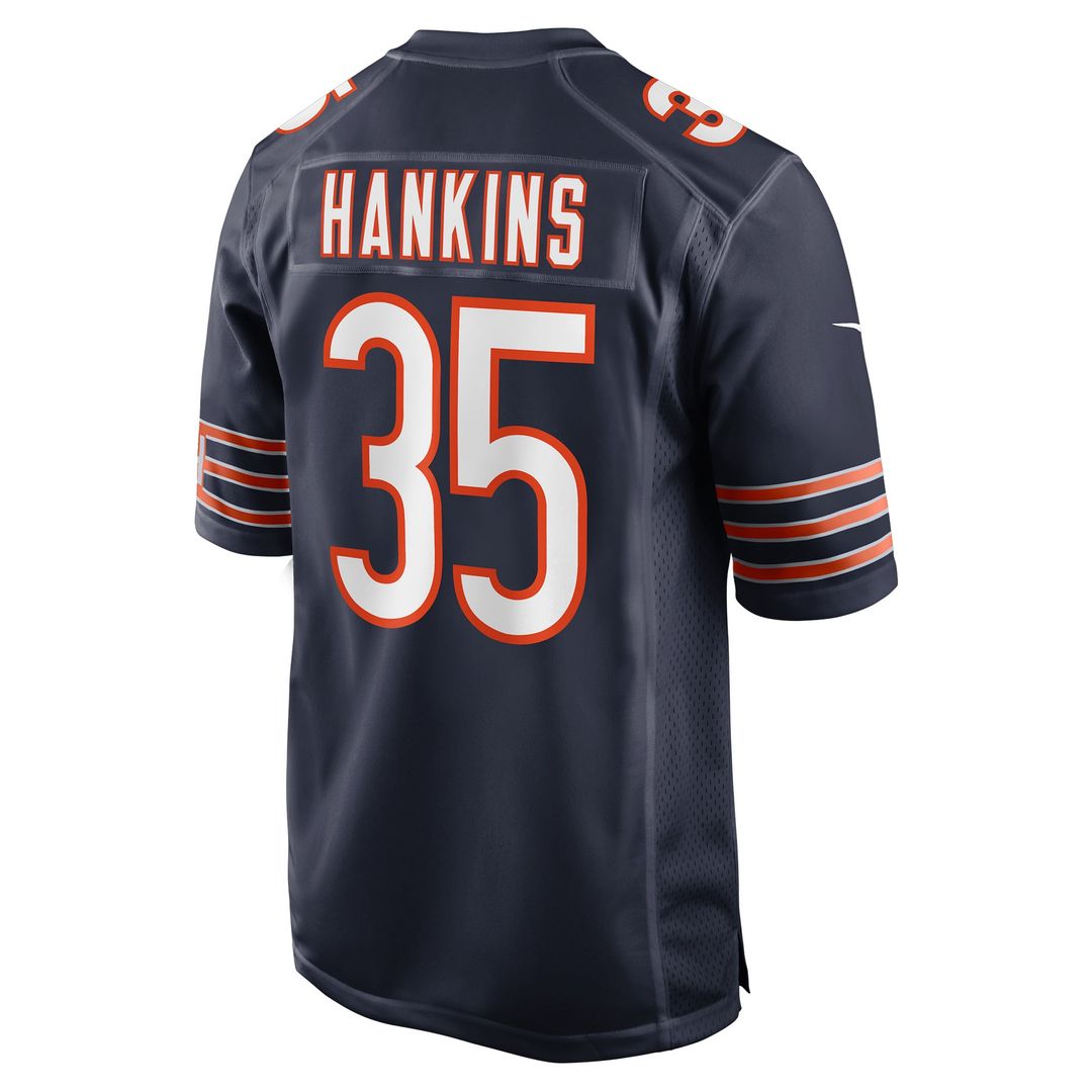 Deion Hankins Chicago Bears Team Game Jersey - Navy