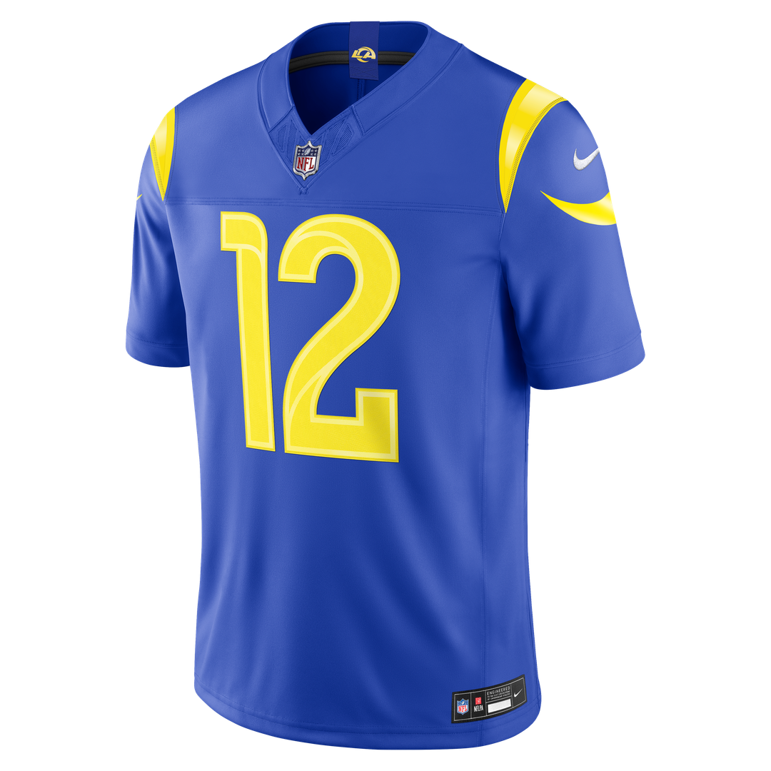 Puka Nacua Los Angeles Rams Team Vapor F.U.S.E. Stitched Limited Jersey - Royal