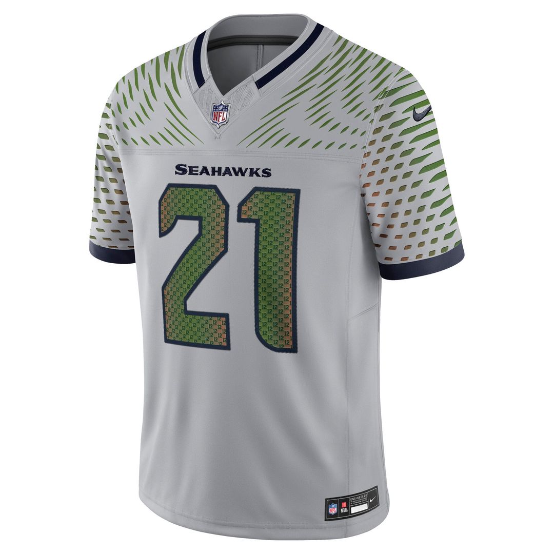 Devon Witherspoon Seattle Seahawks Rivalries Collection Stitched Limited Jersey - Gray