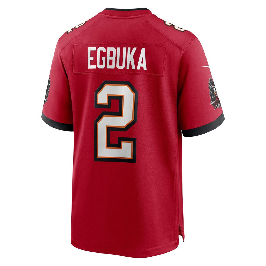 Emeka Egbuka Tampa Bay Buccaneers Alternate Game Player Jersey - Pewter