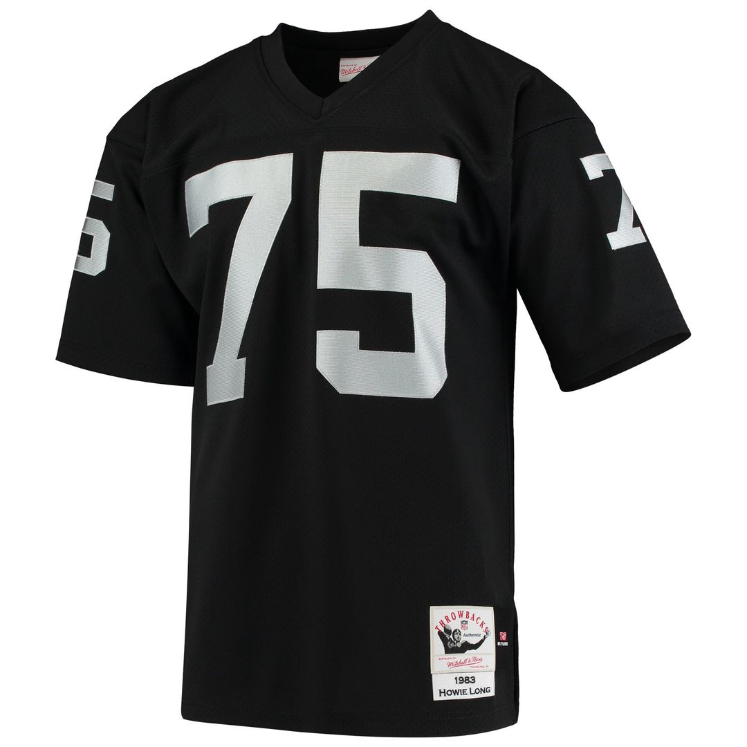 Howie Long Las Vegas Raiders 1983 Authentic Throwback Retired Player Jersey - Black