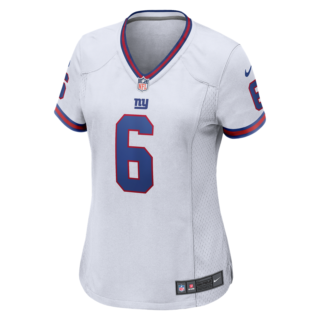 Jaxson Dart New York Giants Women's Alternate Vintage White Game Jersey - White
