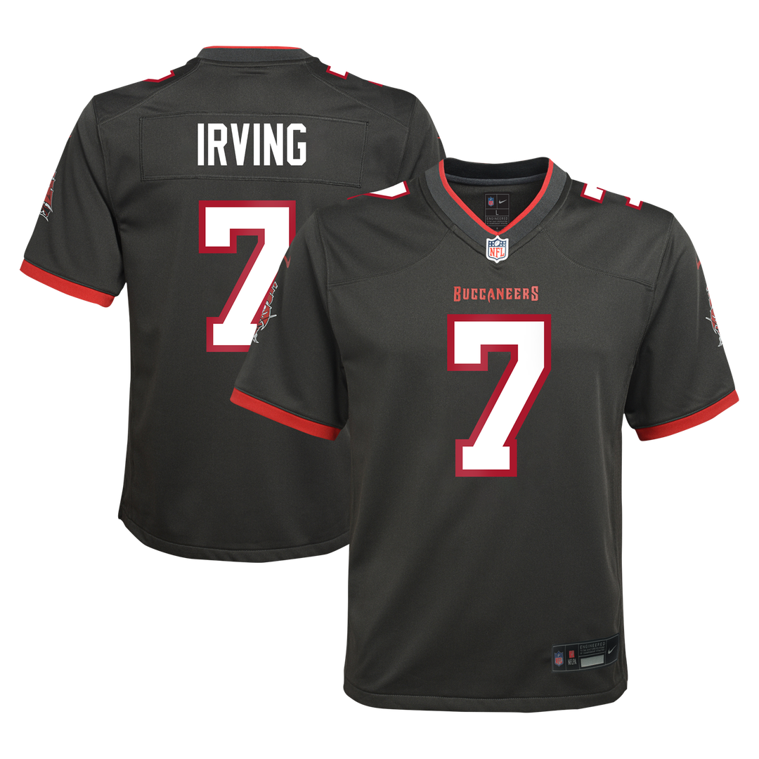 Bucky Irving Tampa Bay Buccaneers Youth Alternate Game Jersey - Pewter