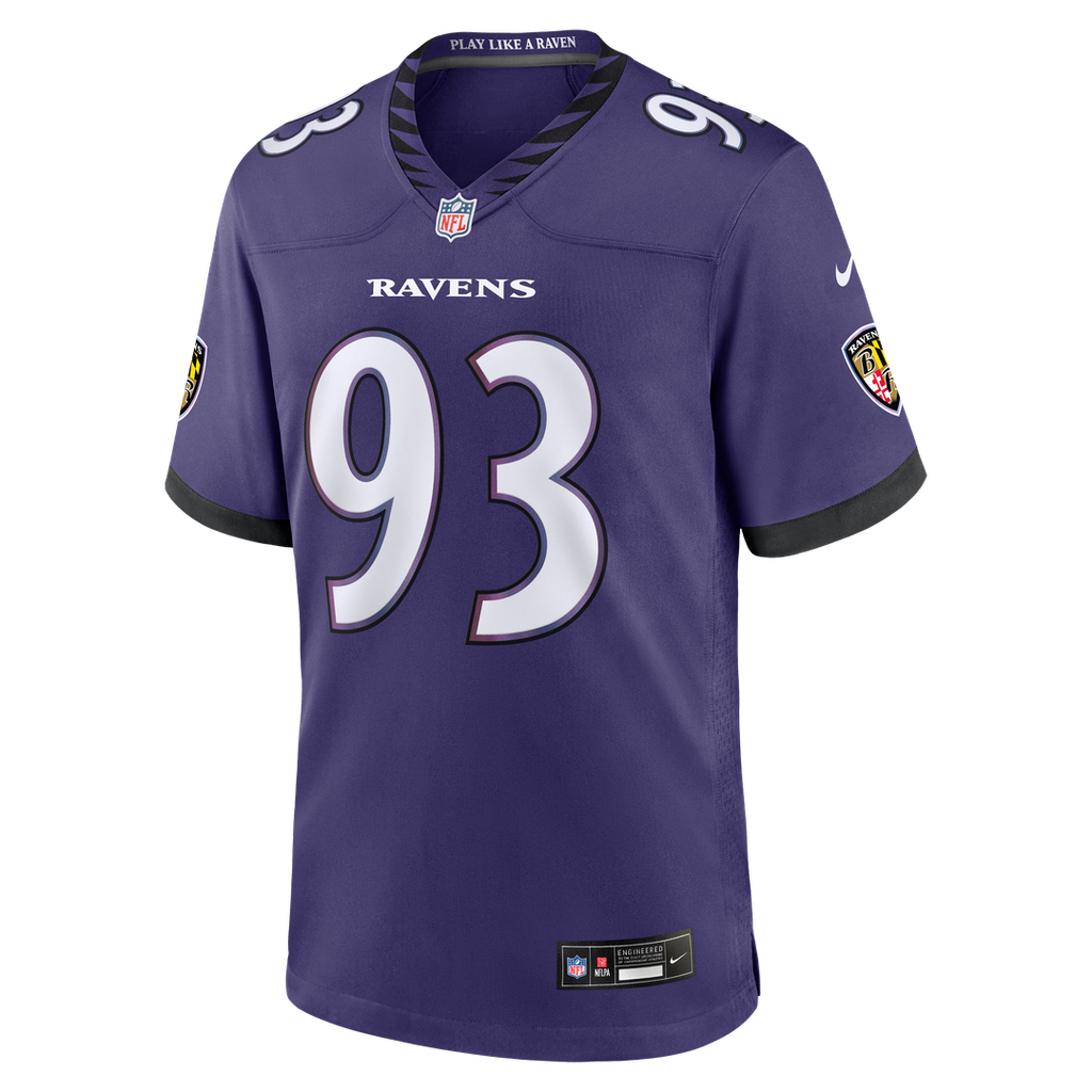 Calais Campbell Baltimore Ravens Team Game Jersey - Purple