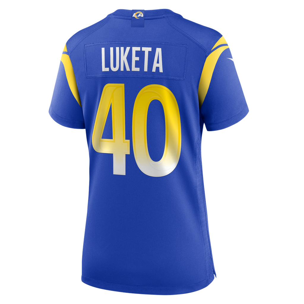 Jesse Luketa Los Angeles Rams Women's Team Game Jersey - Royal